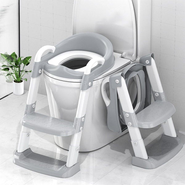 Potty Training Seat with Step Stool Ladder,Toddler Potty Training Toilet for Boy Carousel 1
