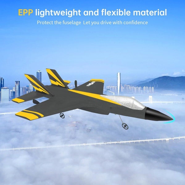 RC Airplane, 2.4GHz 2CH Remote Control Airplane for Kids Beginners (Black) Carousel 2