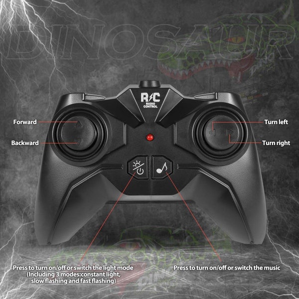 2.4Ghz RC Monster Trucks Dinosaur Remote Control Carousel 5