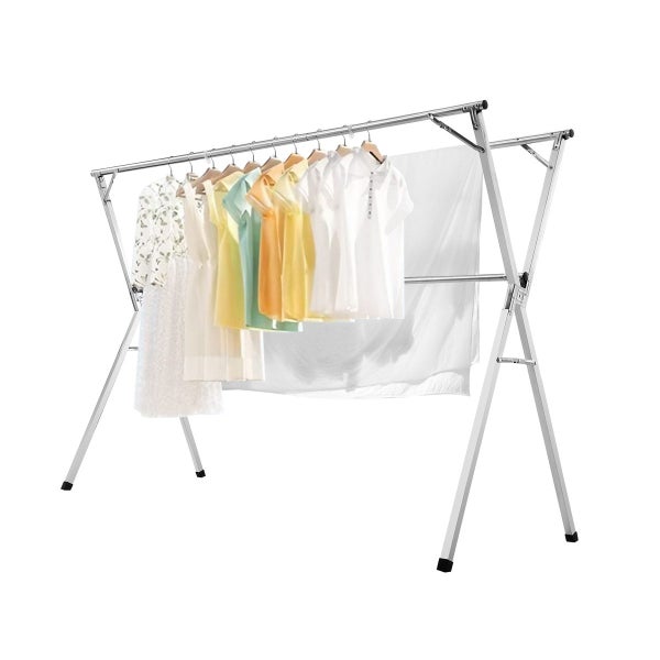 Foldable Clothes Rack Stainless Steel Garment Laundry Drying Airer Carousel 13