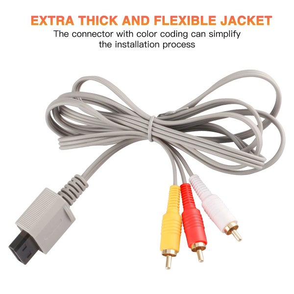 AV Cable for Wii Wii U - New Carousel 11