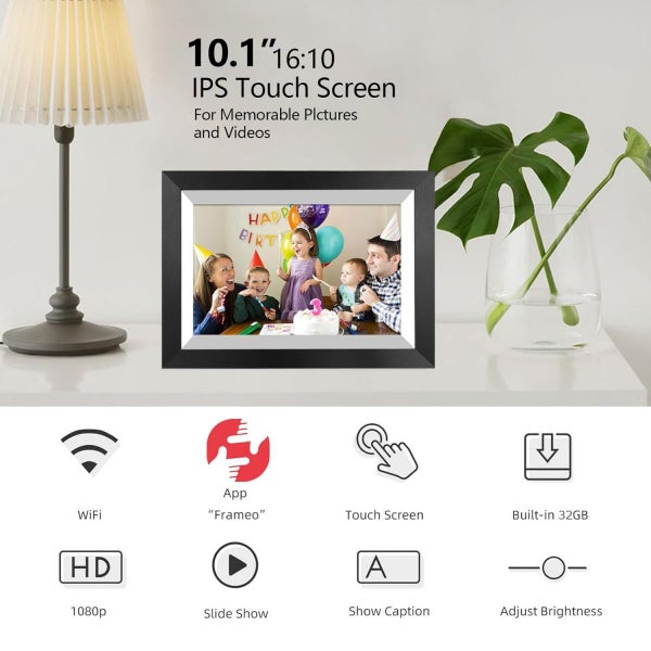 10.1 Inch Smart WiFi Digital Photo Frame 1280x800 IPS LCD Touch Screen Carousel 11
