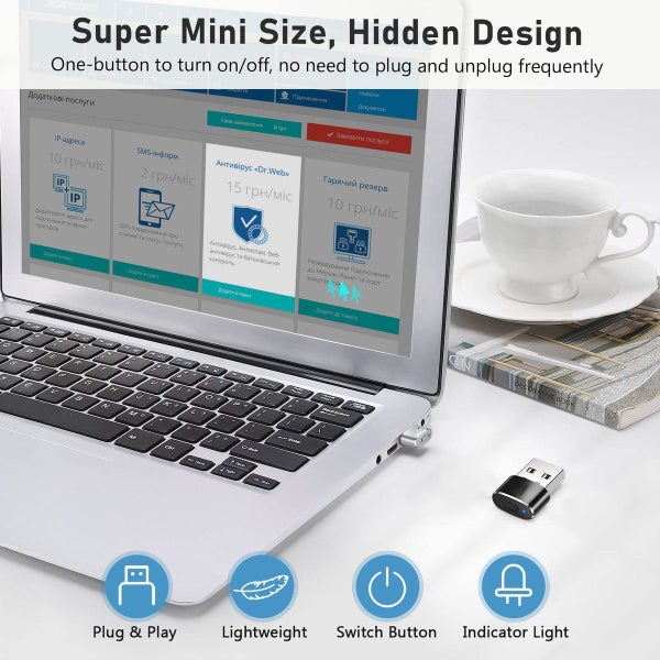 Undetectable Metal USB Mouse Mover with Switch Button Automatic Mouse Shaker Carousel 13