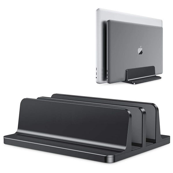 Vertical Laptop Stand Double Desktop Stand Holder with Adjustable Dock Carousel 2