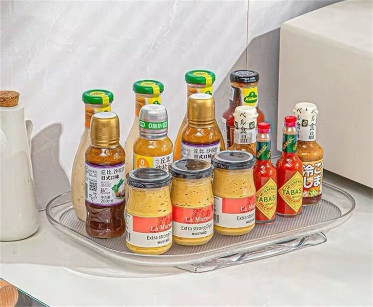 Refrigerator Turntable Organizer Fridge Organizer Storage Carousel 7