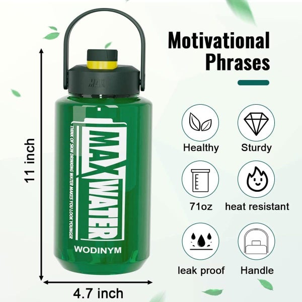 Water Bottle with Spout Lid for Gym Yoga Fitness Camping Carousel 7