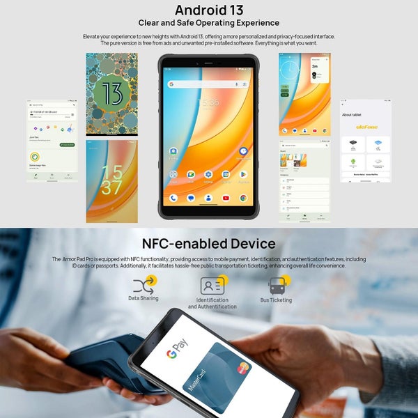 8 Rugged Tablet Pc 8Gb 128Gb 4G Network Carousel 12