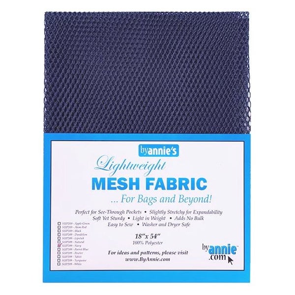 Quilting Sewing By Annie Lightweight Mesh Fabric Navy Carousel 1