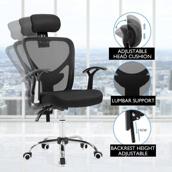 Black Mesh Office Chair Carousel 2