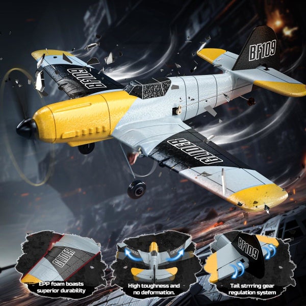 RC Plane 3 Channel Remote Control Airplane Fighter Toys,2.4GHz 6-axis Gyro Stabi Carousel 14