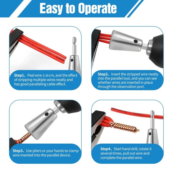 Cable Wire Twister Tool for Drill Carousel 8