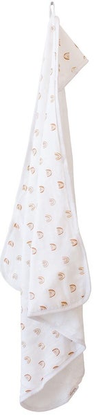 Lulujo: Hooded Towel - Boho Rainbow Carousel 2