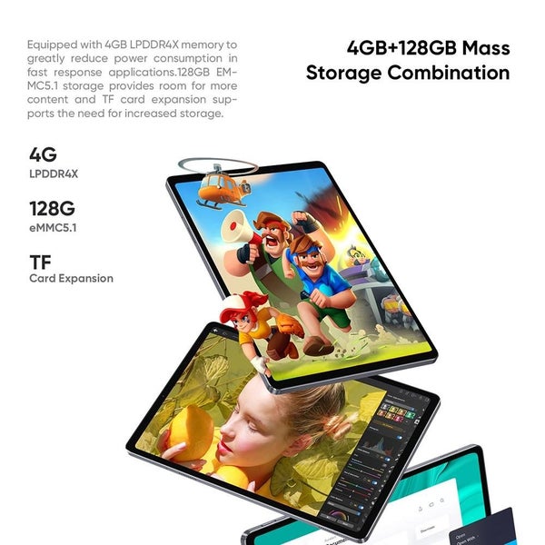 11 Tablet Pc 4Gb 128Gb Android 10.0 Octa Core Bluetooth Dual Band Wifi Otg Tf... Carousel 13