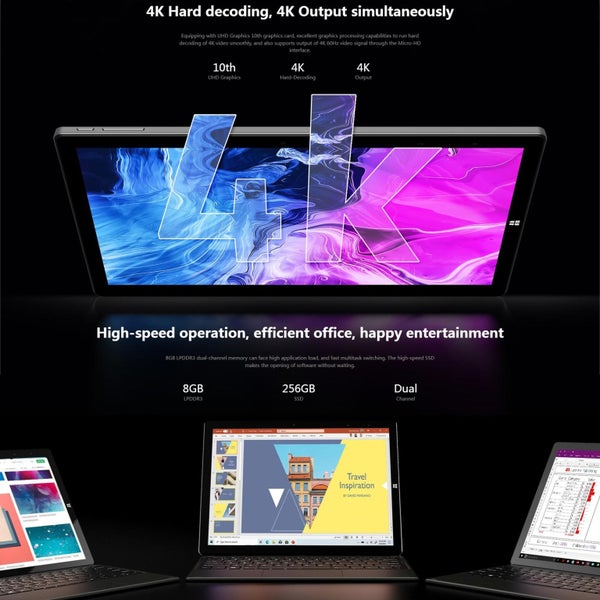 12 Windows 11 Tablet 8Gb 256Gb Intel Core I5 Quad Core No Keyboard Gray Carousel 13