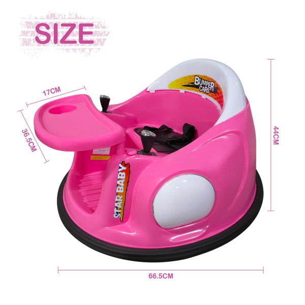Kids Bumper Car Remote Control Ride On Toy Carousel 2