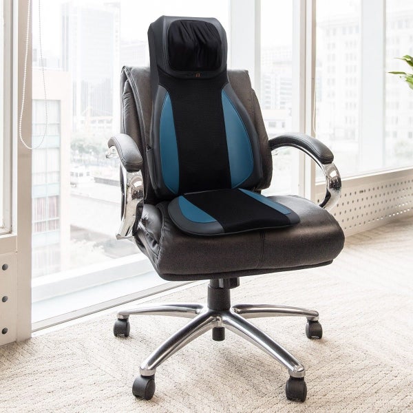 Massage Chair Seat Neck Back Shiatsu Massager Full Body Carousel 12