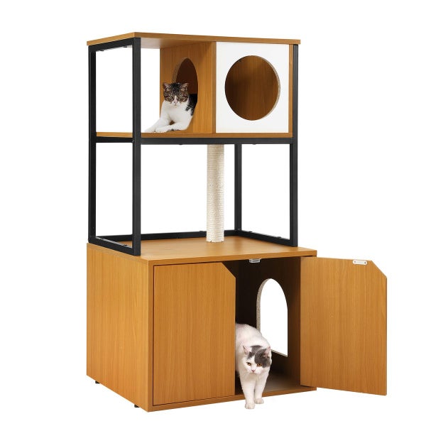 Cat Tree Litter Box Enclosure - New Carousel 15