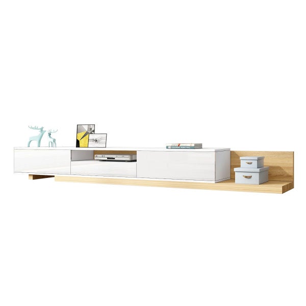 TV Cabinet Stand Unit Console Table Entertainment Unit Centre Bench Extendable Carousel 10