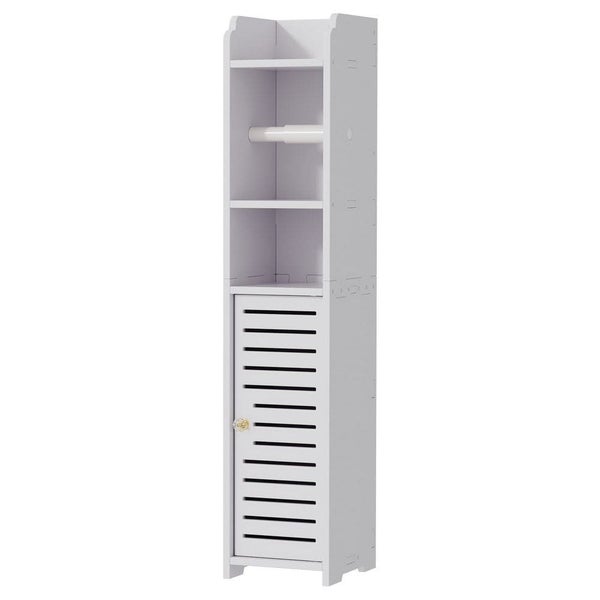 Goslash Picks Bathroom Cabinet Toilet Roll Holder Tissue Organizer 3 Tier Flo... Carousel 1