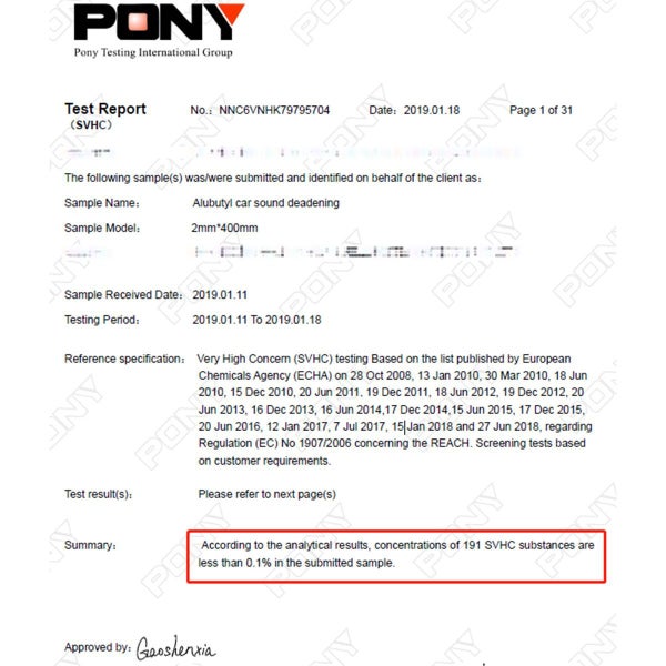 Sound Deadening Car Heat Insulation Mat Carousel 15