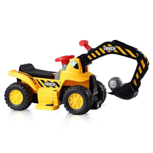 Ride on Excavator For Kids Electric 6V Toy Carousel 16
