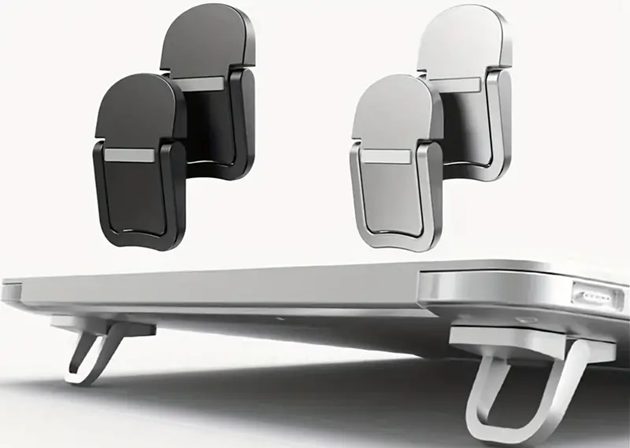 Compact Portable Laptop Stands, Black 2pack Carousel 2