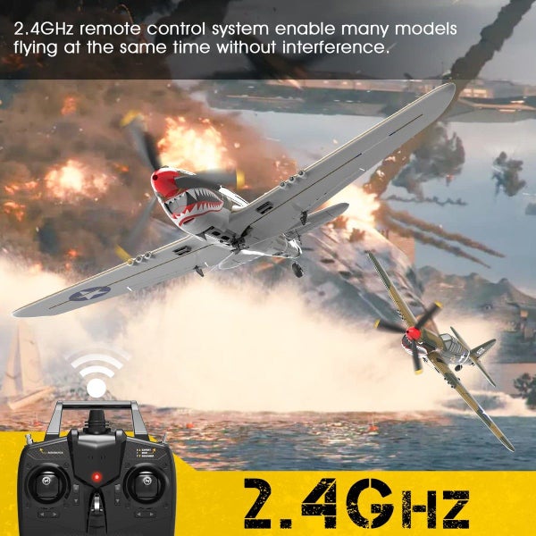 RC Plane 4-CH RC Airplane P40 Warhawk RTF Remote Control Plane for Beginners&Exp Carousel 2
