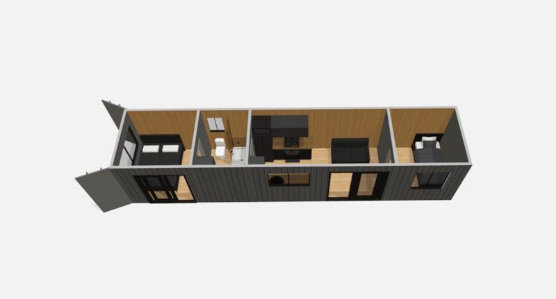 NEW 2 BEDROOM (40ft/12M) SOHO MODERN CONTAINER HOME Carousel 12