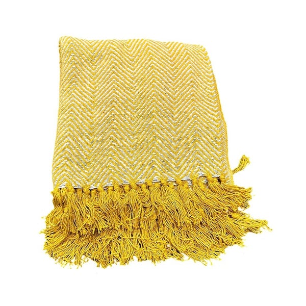 Classio Cool Chevron Throw- Yellow Carousel 1