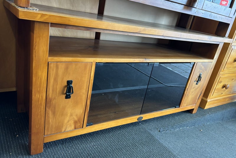 Merivale 2 Drawer Entertainment Unit with CD and DVD Drawers - Matte Carousel 1