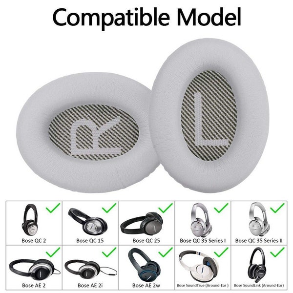 Replacement Earpads Cushions Pair of Ear Pads Cushions for Bose QC35 QC35ll-Grey Carousel 3