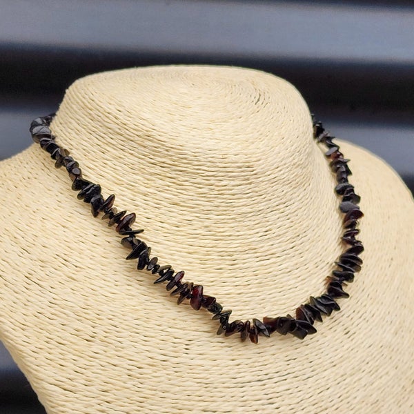 Amber Teething Necklace - Polished Cherry Chip Carousel 6