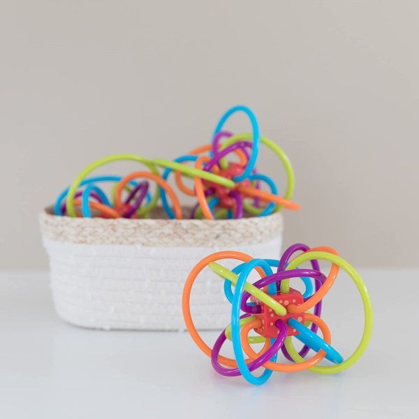 Kids Activity Toy Sensory Rattle & Teether Carousel 6