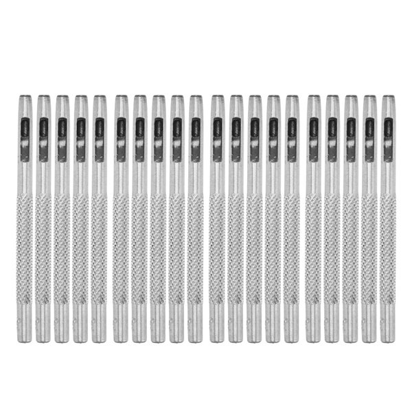 hollow leather punch set round hole punch set hollow belt punch 20pcs Carbon Carousel 8