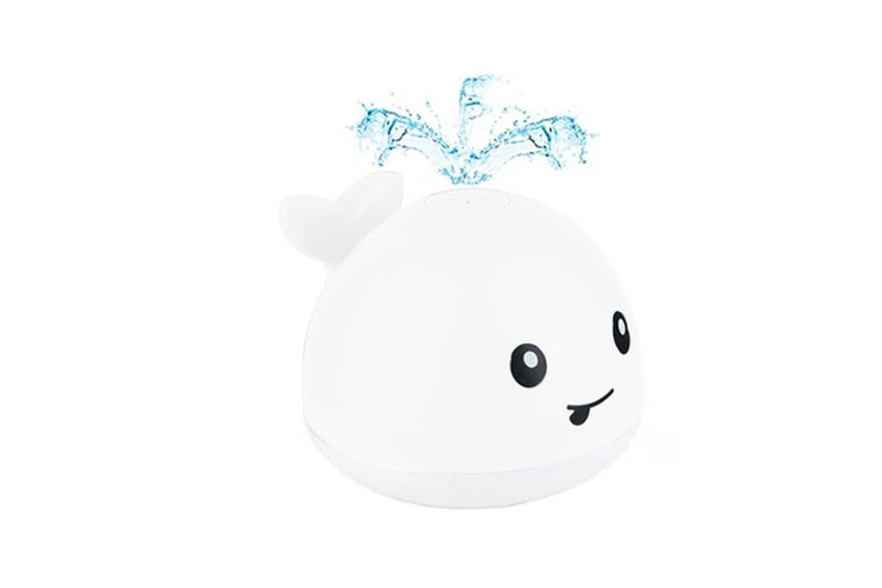 Toy Bath Toys Light Up Whale Spray Water Bathtub Toys for Boys Girls-White Carousel 1