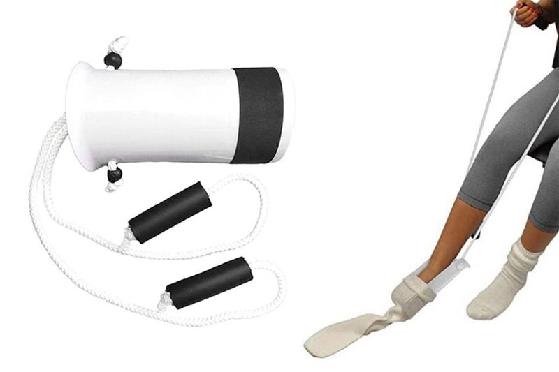 Sock Aid Sock Helper Puller Easy On And Off Stocking Slider Pulling Assists Carousel 1
