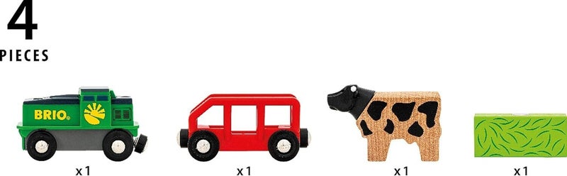 BRIO: World - Farm Battery Train Carousel 5