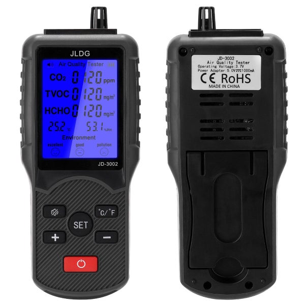 5 in 1 Air Quality Monitor, Formaldehyde Detector Carousel 7