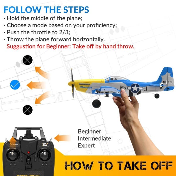 RC Plane 2.4Ghz 4CH Remote Control Airplane Carousel 10