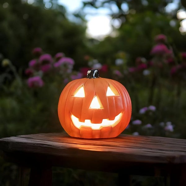 Halloween Pumpkin Decoration,8" LED Halloween Pumpkin Lantern,Pumpkin Shape Lamp Carousel 1