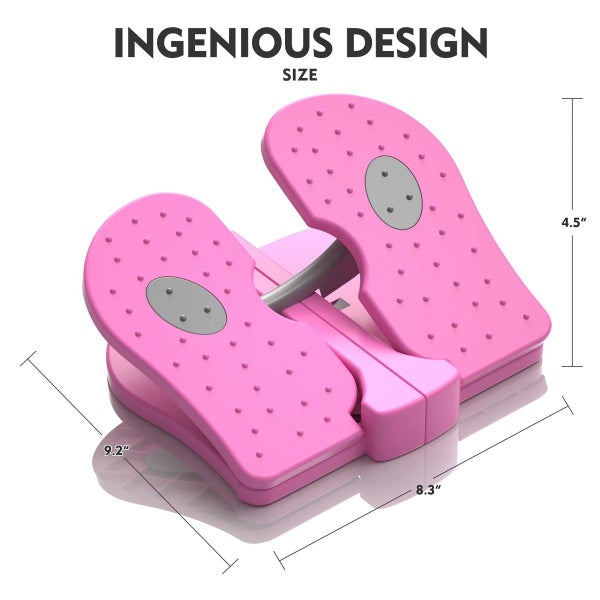 Mini Stepper,Under Desk Pedal Exerciser,Folding Colorful Foot Peddle,Physical Th Carousel 1