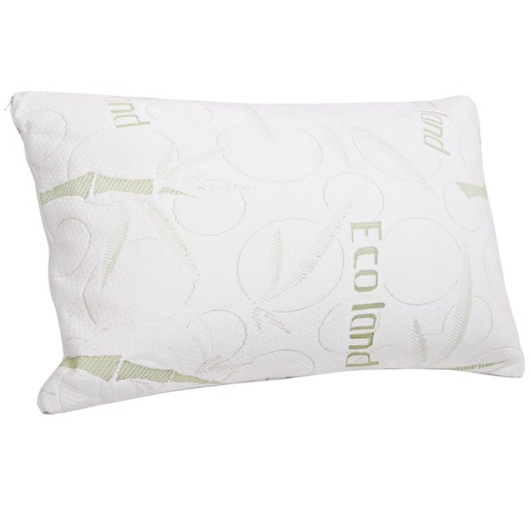 Set of 2 Bamboo Fabric Cover Shredded Memory Foam Pillow 70 x 40 cm Carousel 2