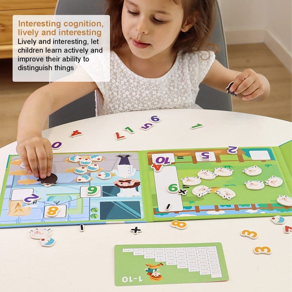 Math Busy Book For Toddlers Magnetic Sticking Preschool Learning63654822920963112