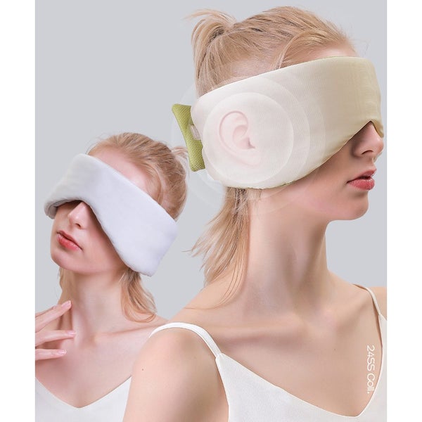 Dual-Temperature Sleep Mask Light Blocking Eye Mask for Travel Office Nap Carousel 2