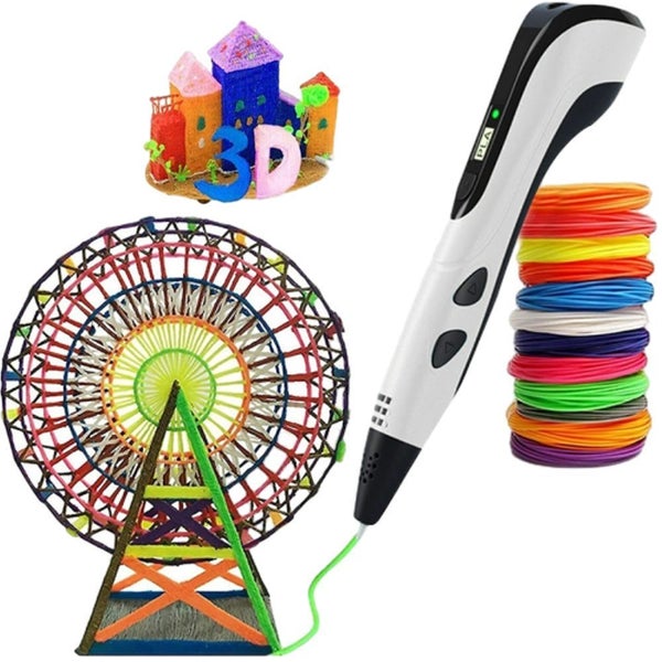3D Printing Pen DIY Drawing Pen for kids Adult Creatived Toy -White Carousel 1