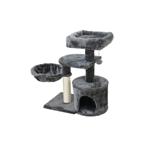 Catio Chipboard Flannel Scratching Tower Cubby Furniture & Scratchers Carousel 1