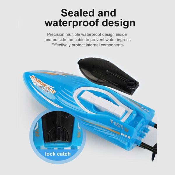 Mini RC Boats Water Toys for Pools and Lakes Color Blue Carousel 12