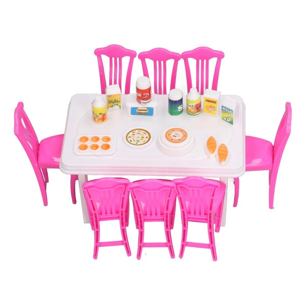 miniature dining table 1:12 Dollhouse Dining Table Set for Kids Broaden Carousel 1