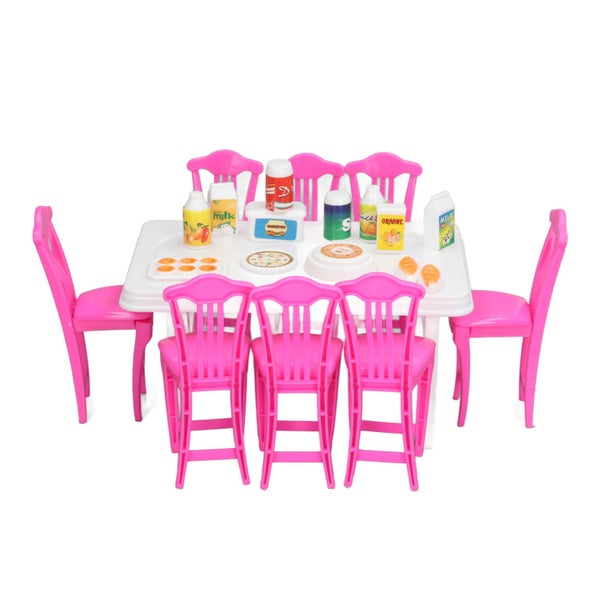 miniature dining table 1:12 Dollhouse Dining Table Set for Kids Broaden Carousel 2