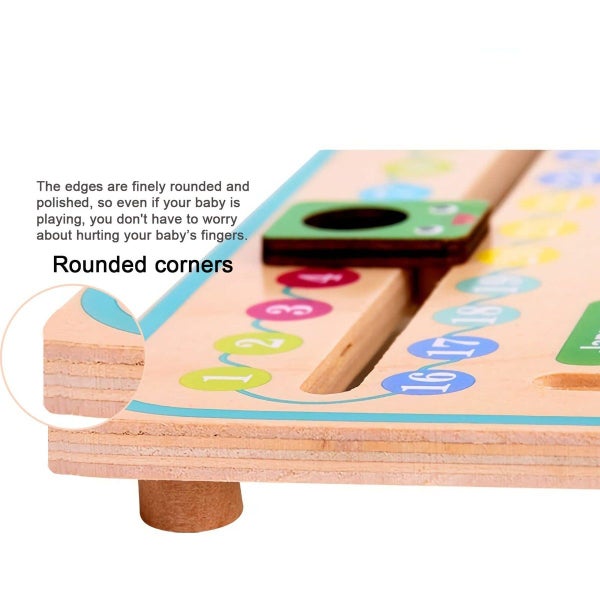 7in1 Montessori Educational Learning Toys, Kids Calendar Multifunctional Wooden Carousel 2